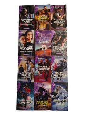 12 Harlequin Intrigue Novel Book Bundle Set #8